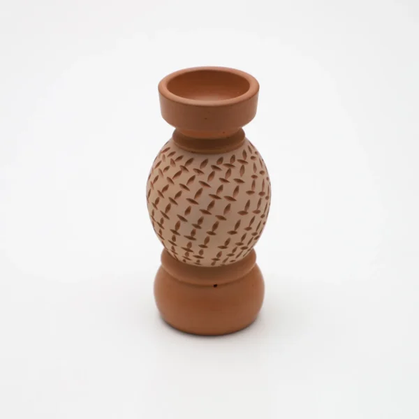 Clay Candle Holder