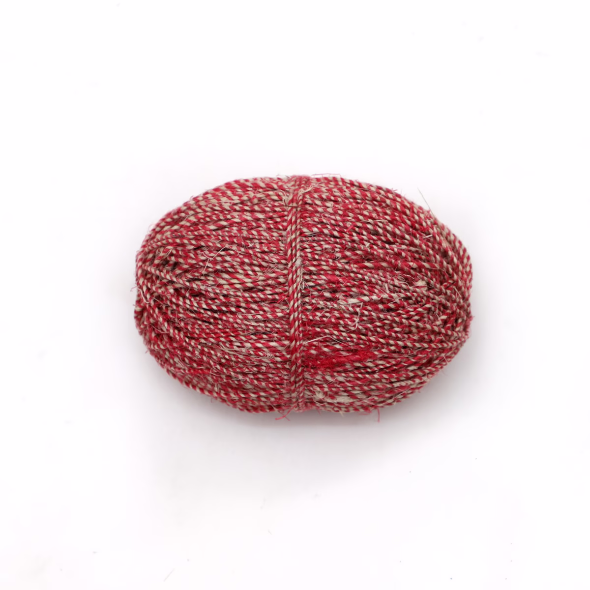 Natural & Red Combine Hemp Twine Ball 100M - Image 2