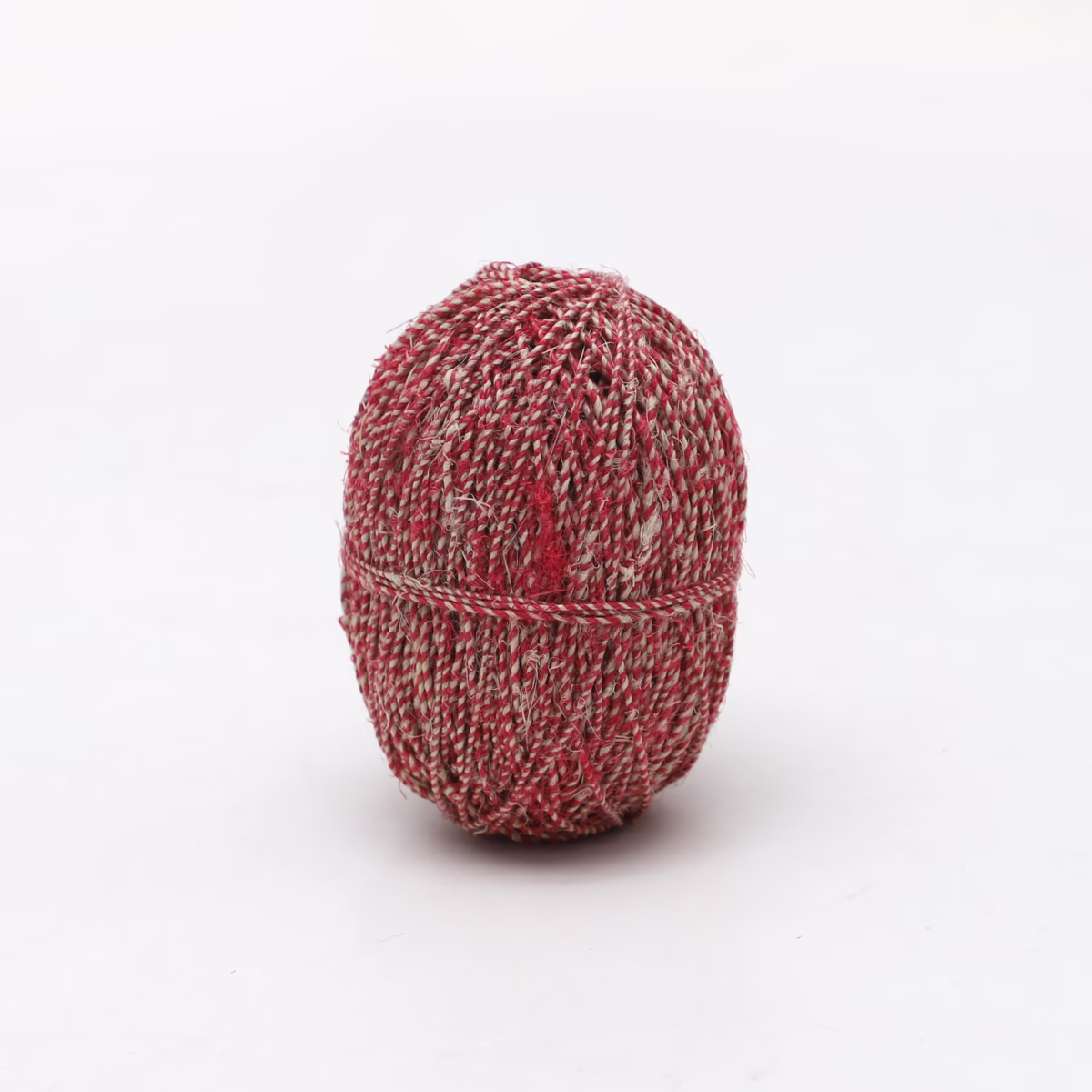 Natural & Red Combine Hemp Twine Ball 100M - Image 3