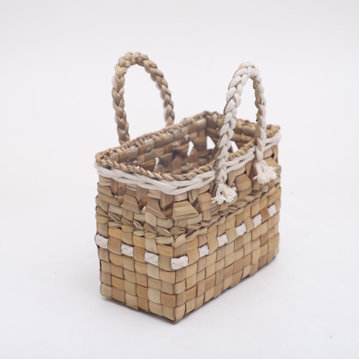 Natural Hogla & Cotton Basket - Image 2
