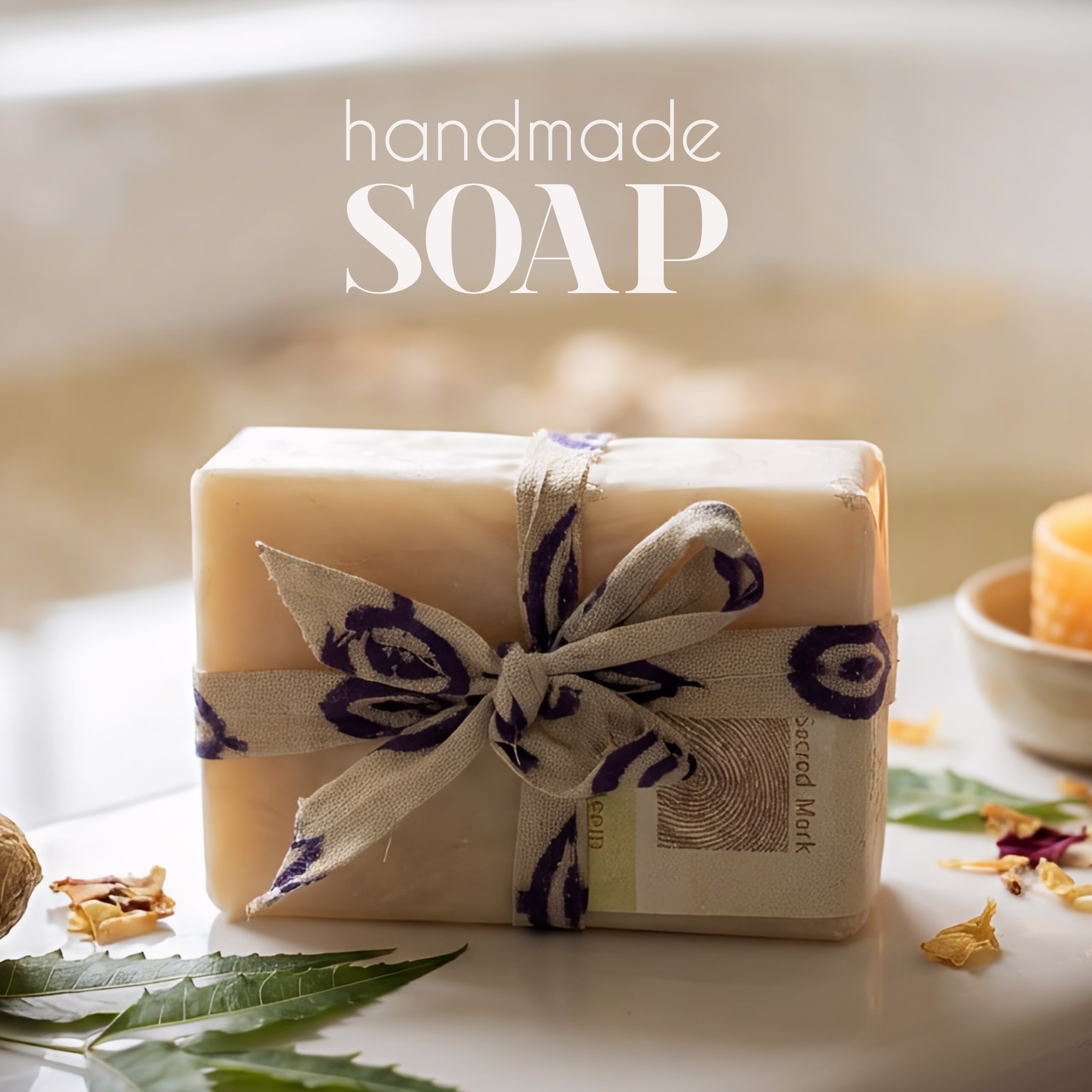 Ginger Neem Soap Ginger Neem Soap 75gm - Image 1