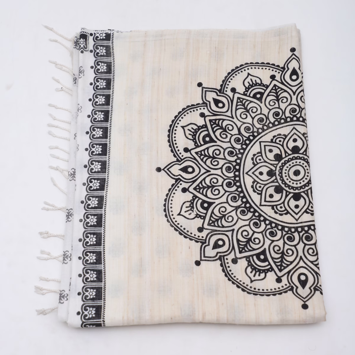 Cotton Printed Sari - Image 1