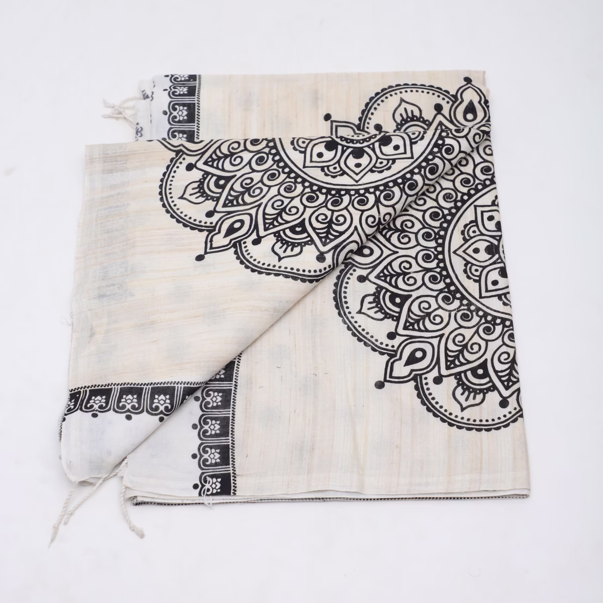Cotton Printed Sari - Image 2