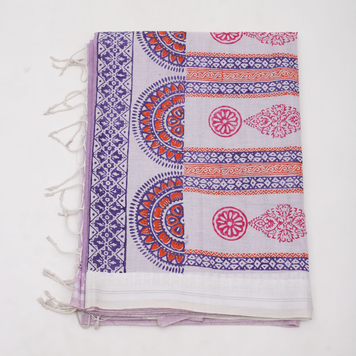 Cotton Printed Sari - Image 1