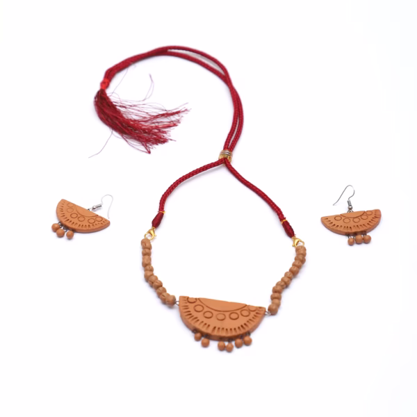 Clay Necklace W/earring Set