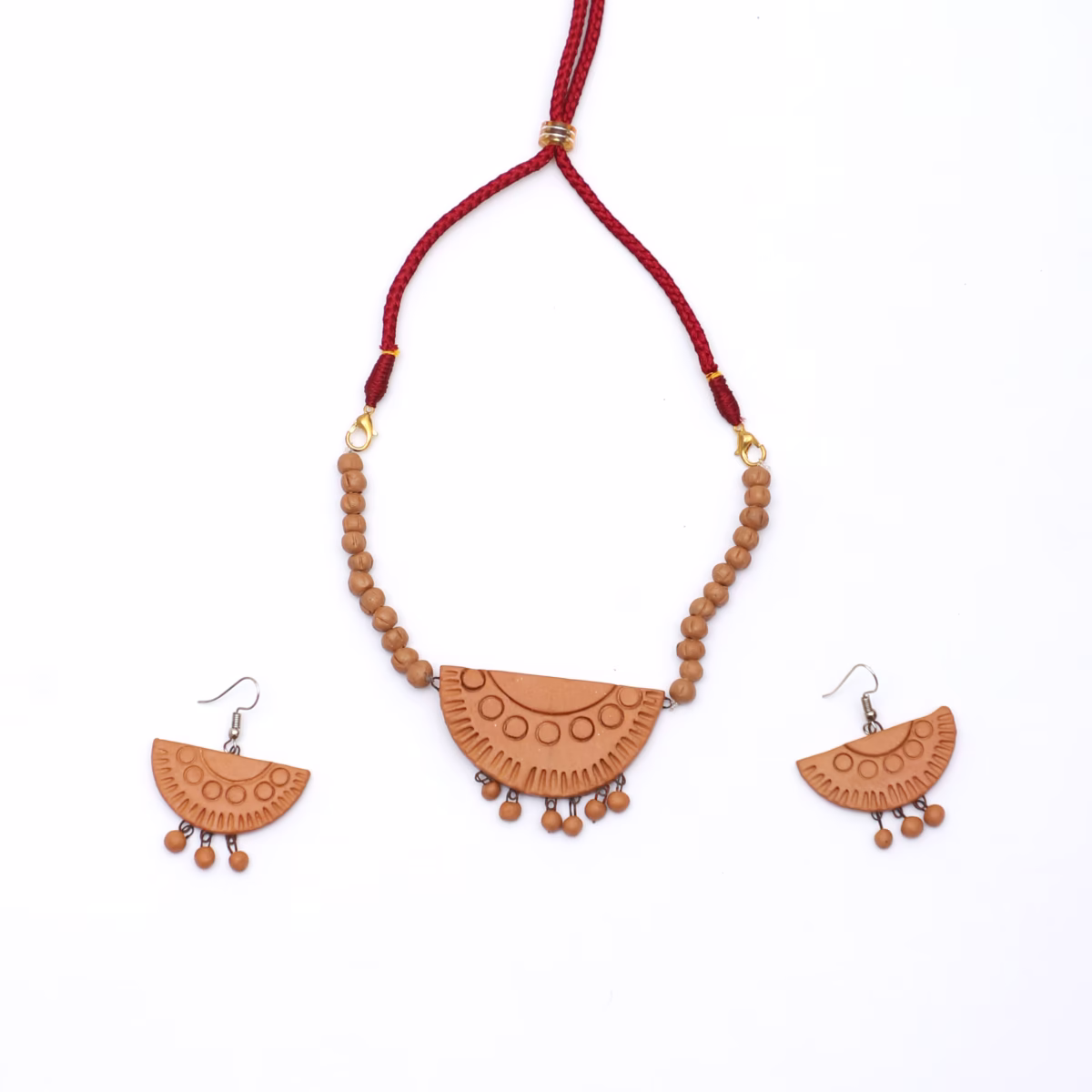 Clay Necklace W/earring Set - Image 2