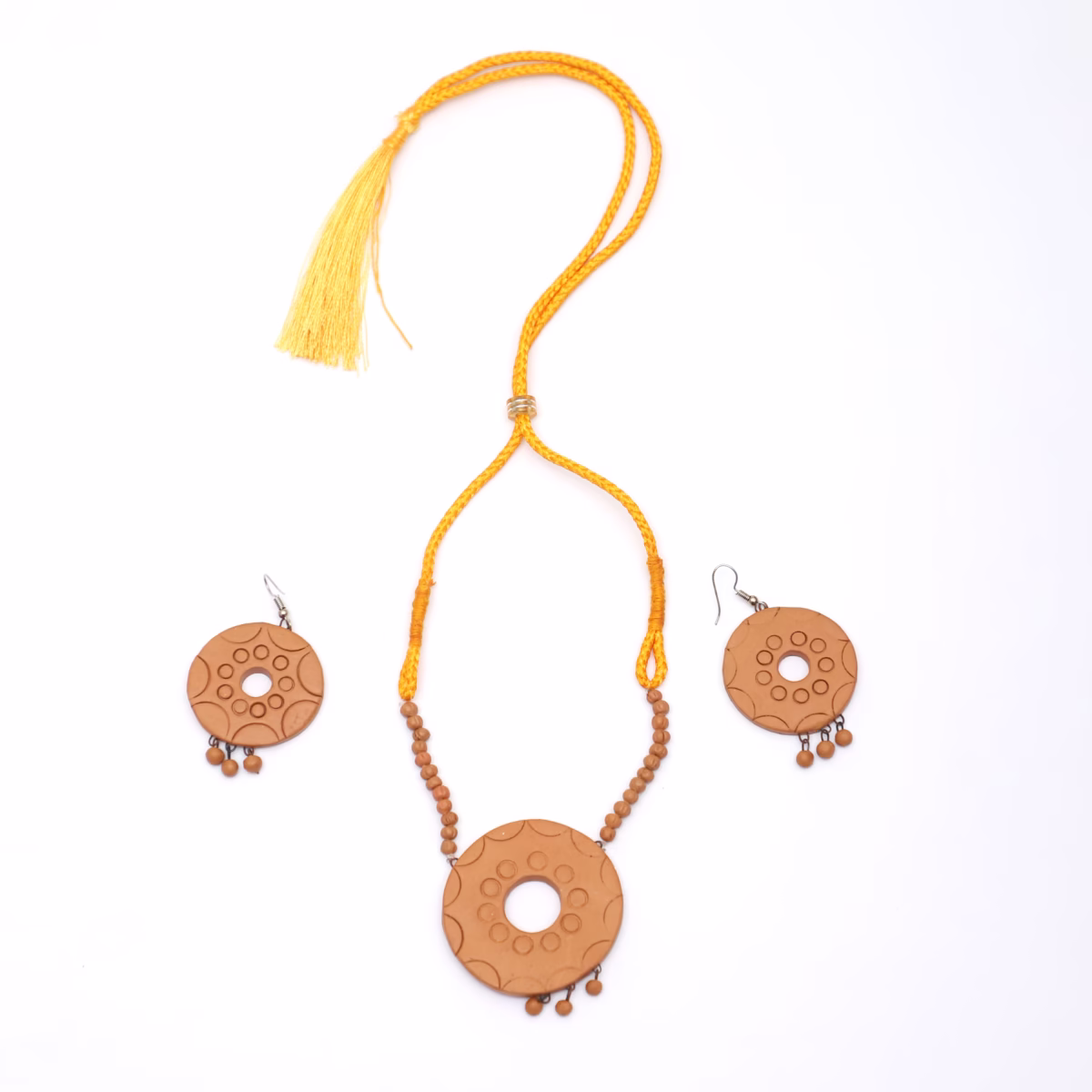 Clay Necklace W/earring Set - Image 3