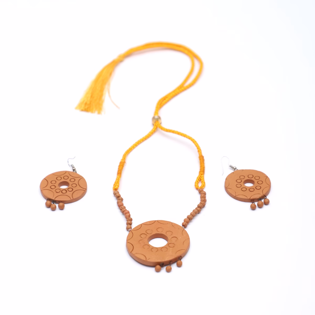 Clay Necklace W/earring Set - Image 4