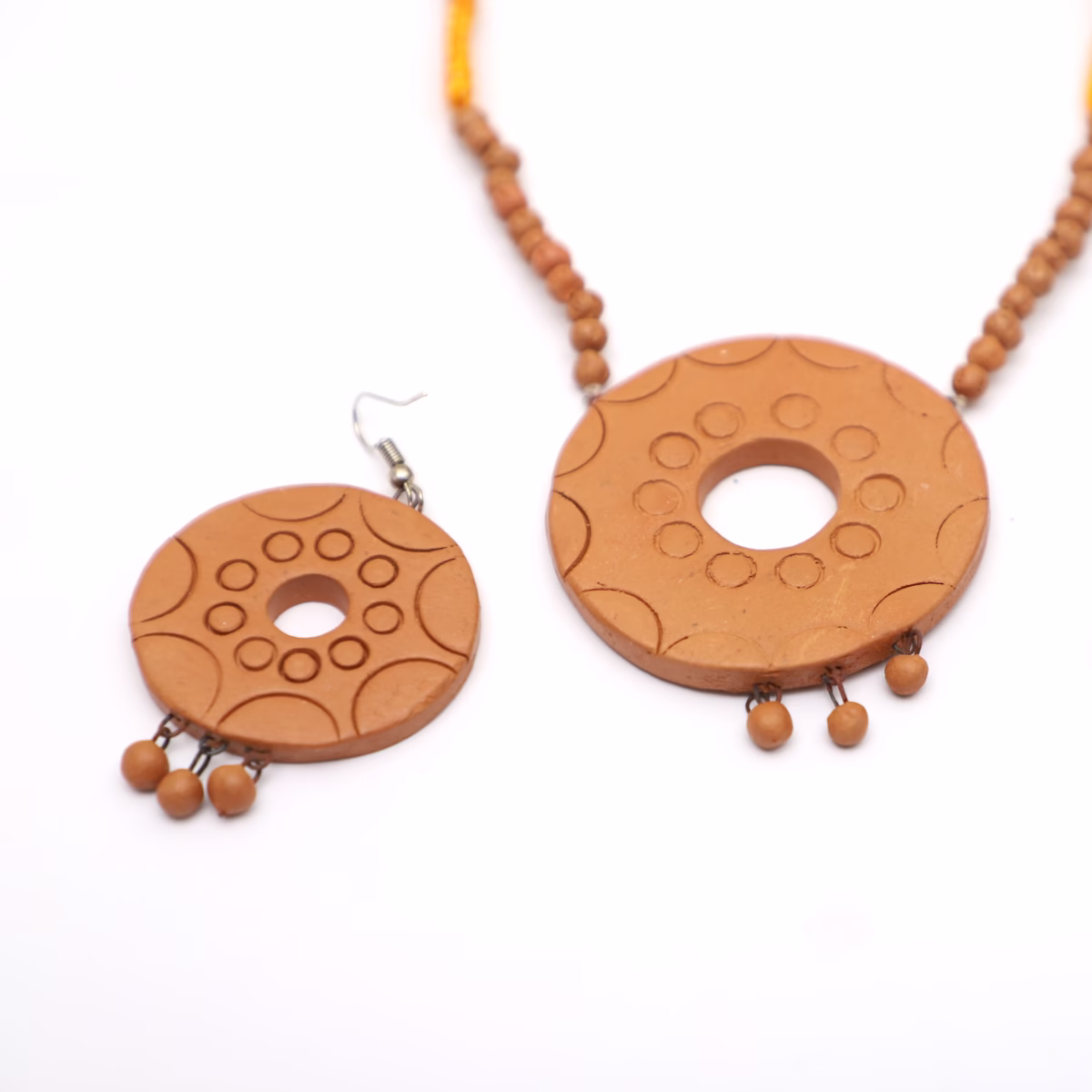 Clay Necklace W/earring Set - Image 2