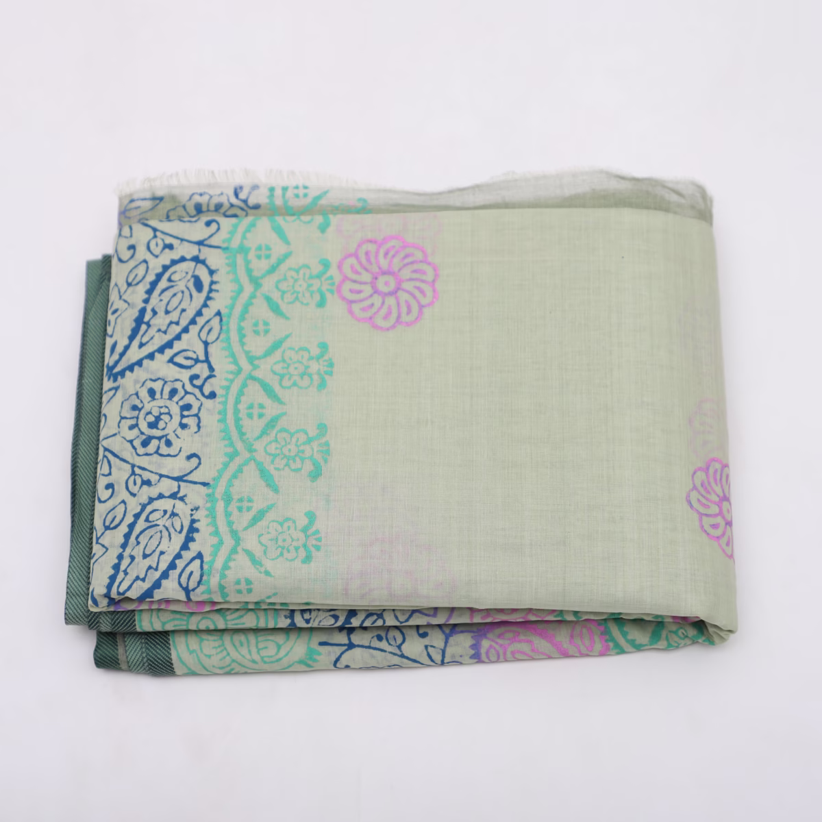 Tat Block Print Sari - Image 1