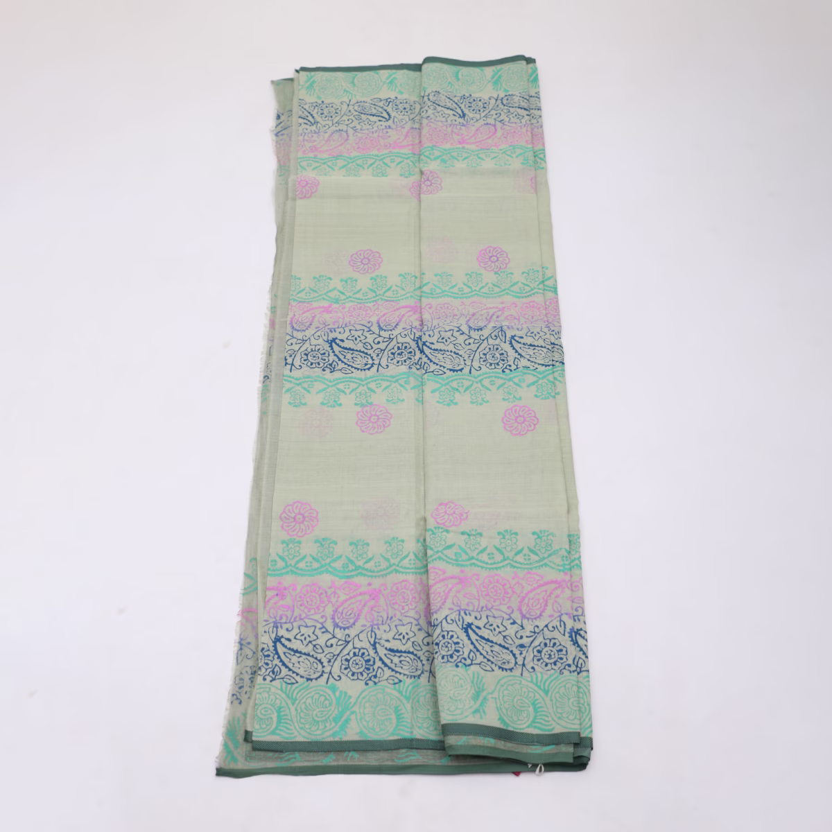 Tat Block Print Sari - Image 2