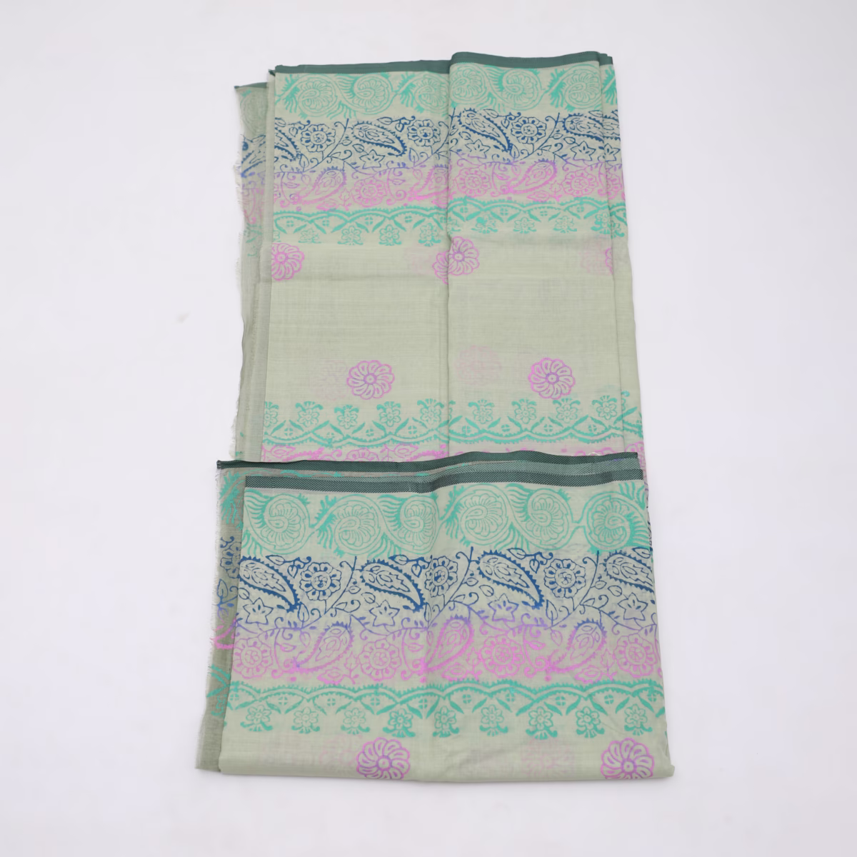 Tat Block Print Sari - Image 3