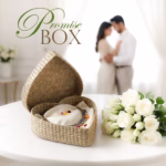 Pathi Grass Gift Box Hart Shape