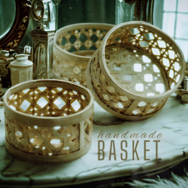 Bamboo Round Basket