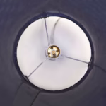 Marble Paper Cylinder Lampshade Small - Image 4