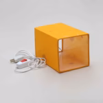 Square Silk Paper Lampshade( Yellow) - Image 2