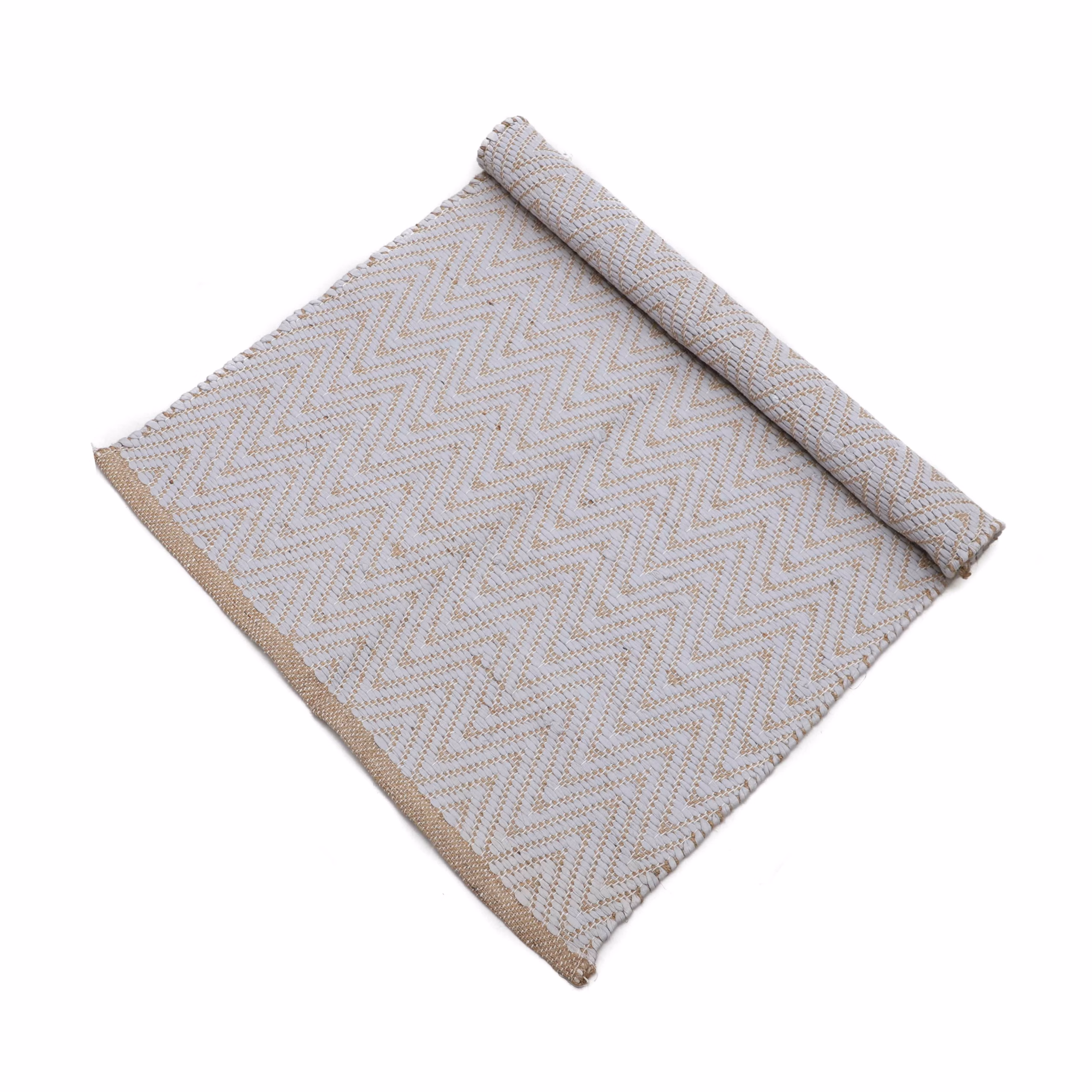 RC-04 Jute Floormat ZigZag (2) Jute Floormat ZigZag - Image 1